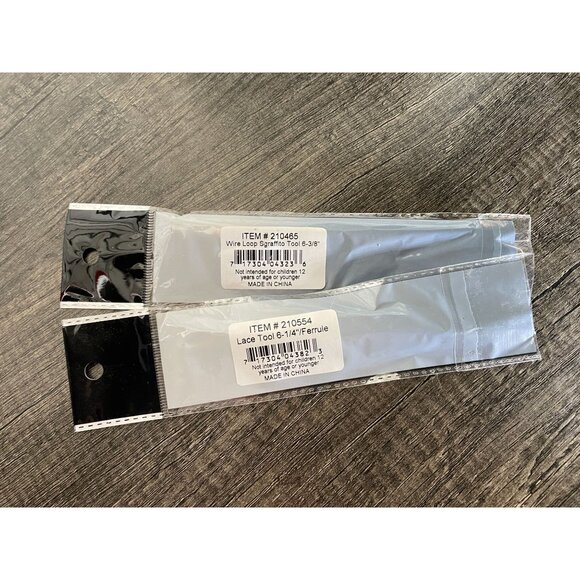 Sculpey III Oven Bake clay with tools 4 oz white Richeson wire loop and lace too - Picture 5 of 6